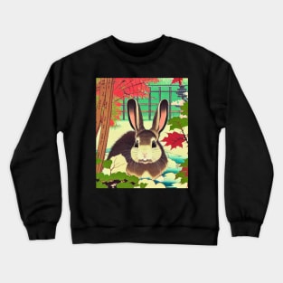Vintage Save Rabbit Autumn Season Lop Eared Bunny Wild Rabbits Activist Crewneck Sweatshirt